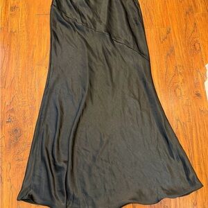 Aqua Black Maxi Skirt